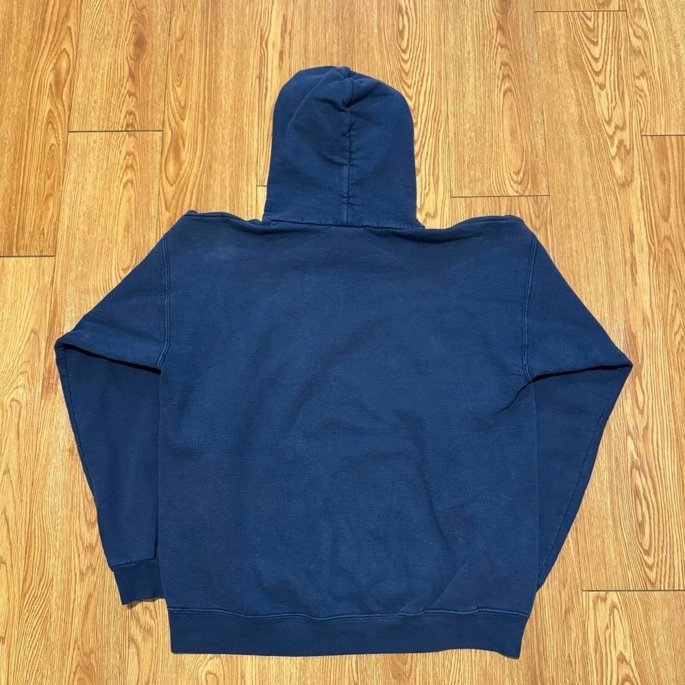 Thrasher Men's Hoodie Skateboard Magazine Navy Blue Vintage Size Medium - Picture 2 of 8
